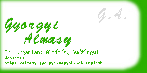 gyorgyi almasy business card